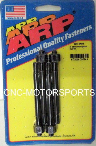 Arp carb stud kit 200-2404 2&#034; spacer 5/16 oal 3.700 black oxide qty 4