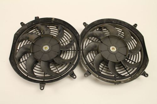 Qty: 2 11&#034; diameter dual electric fans universal pair used