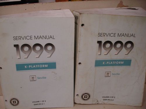 1999 seville dealer service manuals vols 1-2