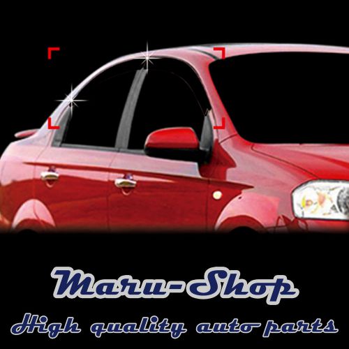 Smoke door window vent visor deflector for 07~11 chevrolet aveo 4dr