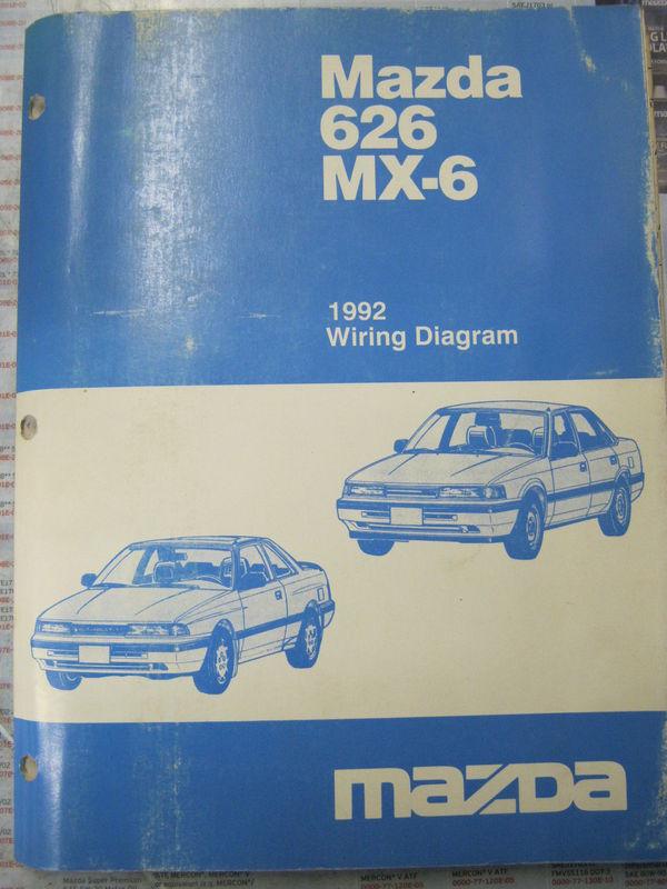 Sell 1992 Mazda 626 MX-6 Wiring Diagram motorcycle in ... mazda mx6 diagram 