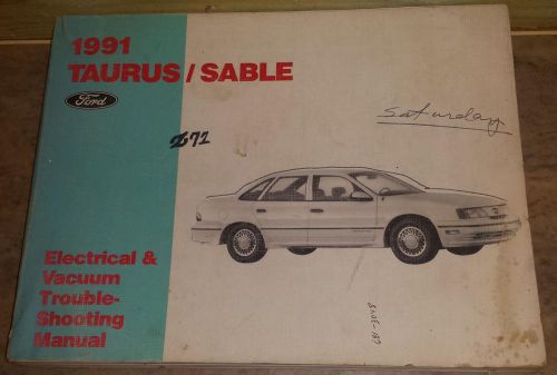 1991 ford taurus mercury sable electrical &amp; vacuum troubleshooting repair manual