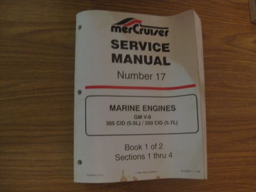 Vintage 1996 mercury mercruiser #17 marine engines gm v-8 service manual #1