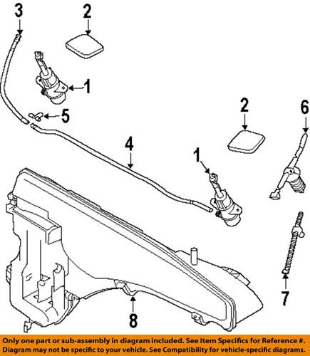 Bmw oem 61677173852 washer-washer nozzle