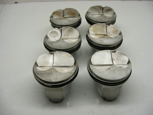 (6) 4.005 sbc 23* chevy dome brc pistons 927 pin 1.800 c/h brodix race 060916-27