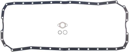 Engine oil pan gasket set victor os32139 fits 94-02 dodge ram 3500 5.9l-l6