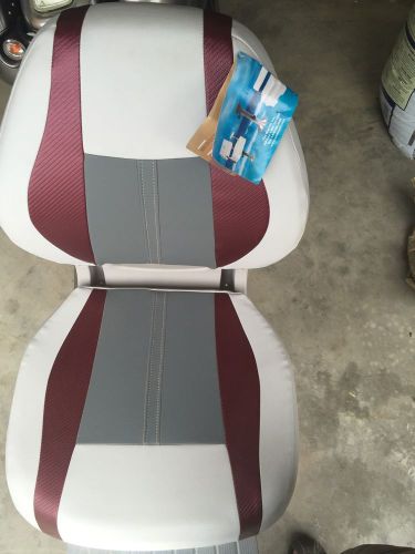 Wise boat seat maroon - white - extra spare boat seat - nos  - nr