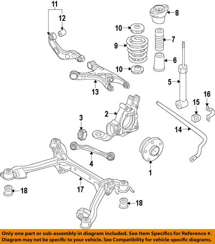 Audi oem 15-16 a6 quattro rear suspension-spring plate 4g0512149a