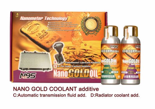 Nano-gold atf and radiator coolant additive fuel-save co hc no heat temperature