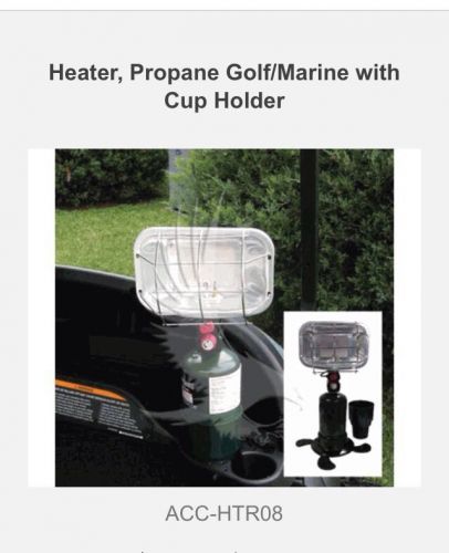 Golf cart portable propane heater w/ cup holder, 5000 btu, easy ignition