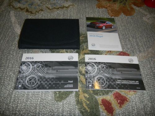 2016 buick regal owners manual set + free shipping