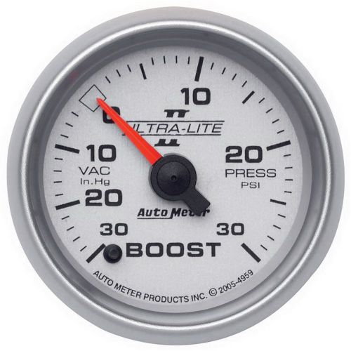 Autometer 4959 ultra-lite ii electric boost/vacuum gauge