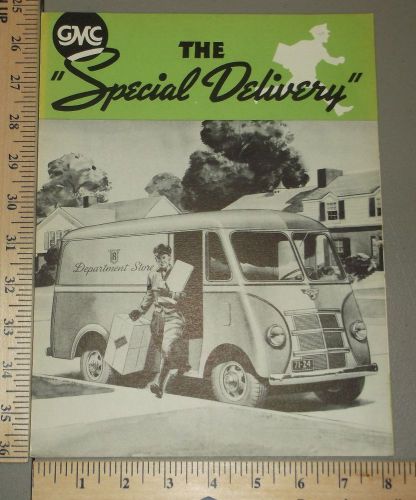 1938 gmc special delivery truck sales folder sales dealer brochure