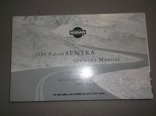 1999 nissan sentra owners manual original