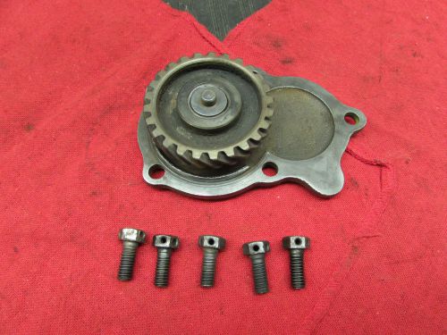 Used 1935-48 ford flathead v8 oil pump drive gear w/cover and bolts