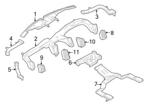 Ford oem dashboard air vent fl3z19893ad image 10