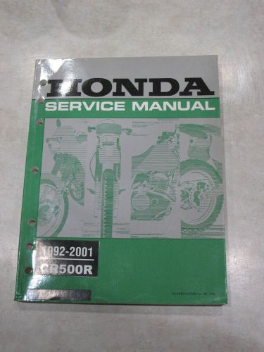 Cr500r 1992 2001 service manual honda oem 61ml309