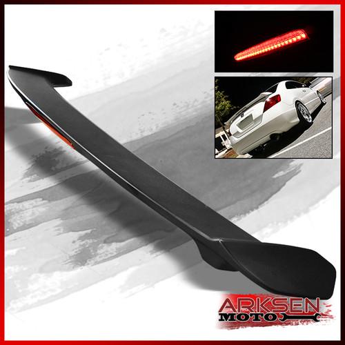 2012 honda civic 4 door sedan rear trunk spoiler wing+led brake lights set