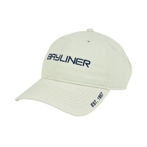 Bayliner boats cotton twill unstructured est 1957 cap hat stone