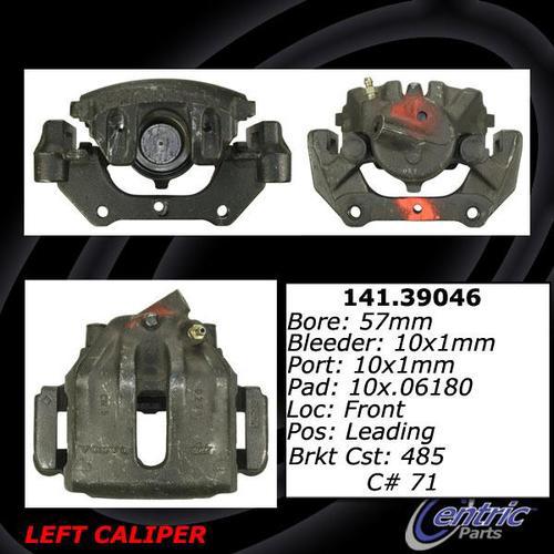 Centric 141.39046 front brake caliper-premium semi-loaded caliper