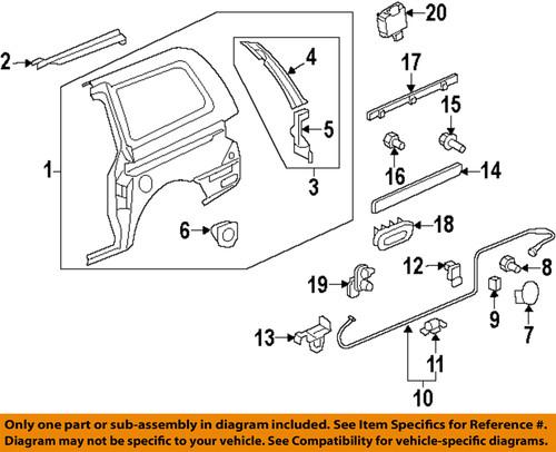 Honda oem 04646shjc10zz side panel