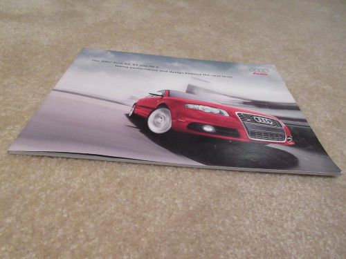 2007 audi a4 s4 rs4 sales brochure