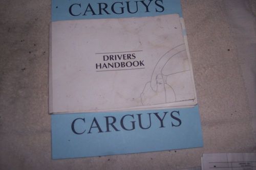 1998 jaguar x type owners manual with jaguar case