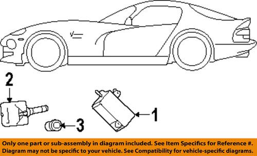 Mopar oem 52088990ae tire pressure monitoring system (tpms) sensor