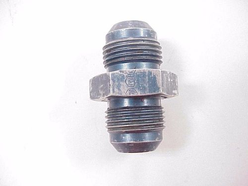 Used earls aluminum -10 an to -10 an adapter fitting #123  xrp nascar nhra