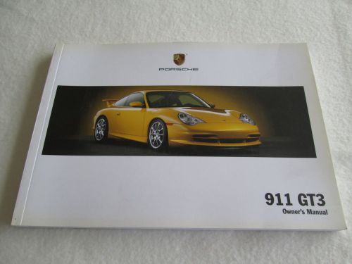 2004 porsche 911 gt3 owner&#039;s manual 996 gt-3 us drivers operating instruct book