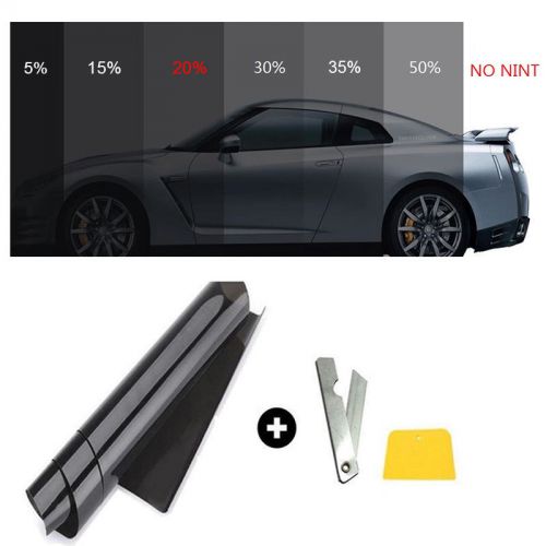 Car home pro glass window tint tinting film roll 50cm*3m 20% vlt black new