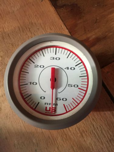 New tachometer universal 12 pole ob 4 6 8 cyl stern drive 6k faria