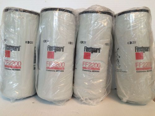 (lot of 4) ff2200 fleetguard fuel filter 4920586 4088272 ffr82200 f396 f3711