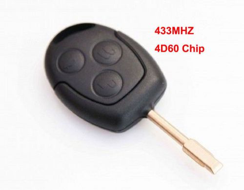 Remote key 433mhz 4d60 chip 3 button for ford fo21 blade