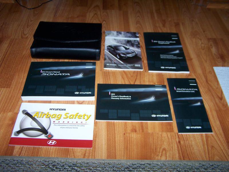 2011 hyundai sonata owners manual set with case free shipping