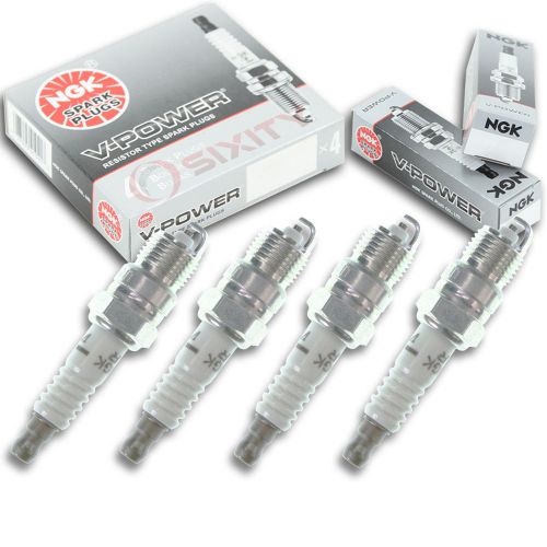 4pcs 83-90 hardin hm333 ngk v-power spark plugs kit set engine dj