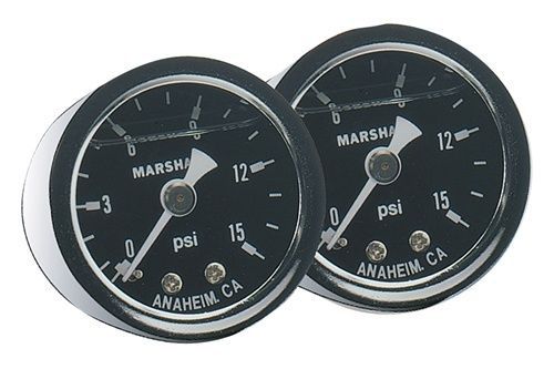 Fragola performance systems 900001 fuel pressure gauge 0-15 psi dry