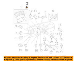 Toyota oem 07-13 tundra cluster switches-gauge cluster screw 9015950105