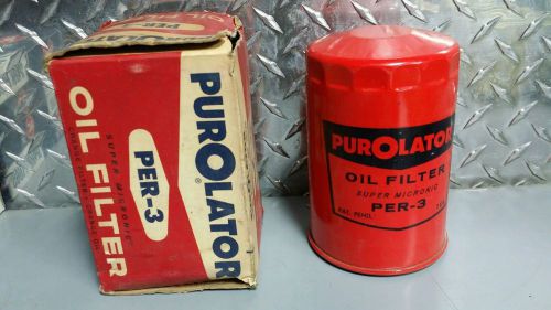Nos vintage per-3 purolator oil filter 1960&#039;s