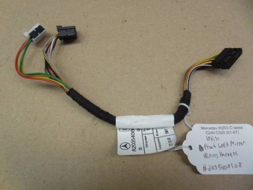 Mercedes w203 c240 c320 white front left mirror wiring harness 2035408908