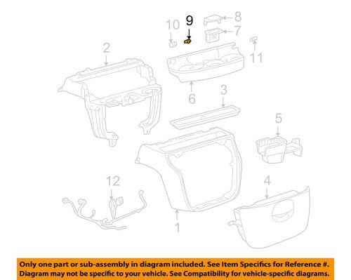 Gm oem console-lighter 11516146