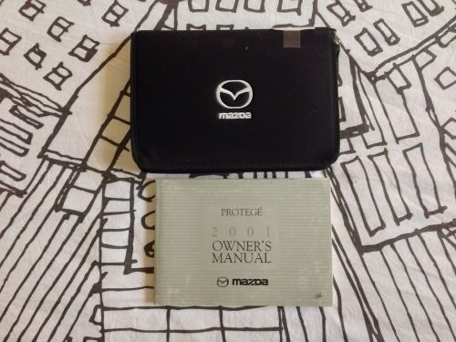 2001 mazda protege owners manual set oem case free shipping !!!!!