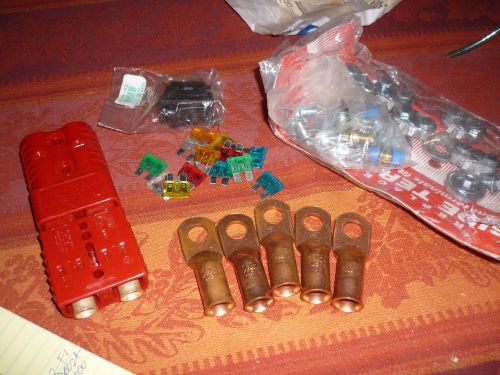 Diy electric car battery project parts lot fuses crimps side terminals connector