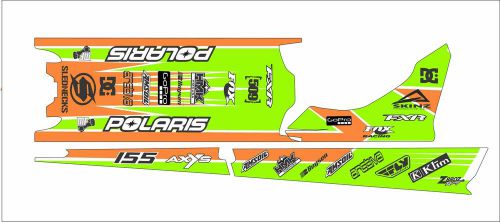 Polaris axys tunnel tank sks decal graphics 800 600 pro rmk 155 163 green orange