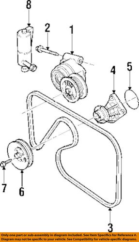 Cadillac gm oem 97-01 catera 3.0l-v6 water pump-pulley bolt 15709065