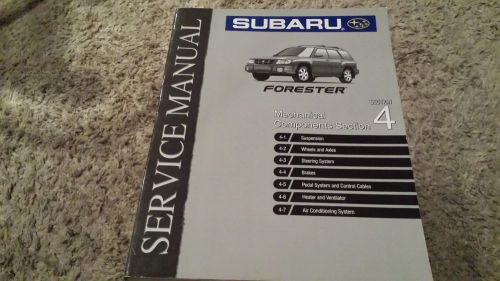 1999 subaru forester oem mechanical components service manual section 4