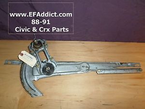 90-91 civic window regulator passenger side door regulator