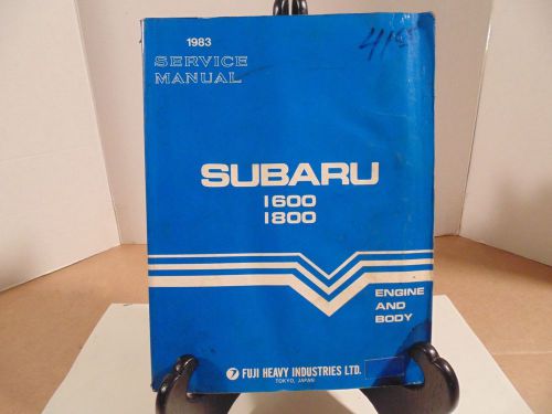 1983 subaru 1600-1800 service manual