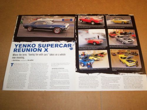 69 1969 chevrolet yenko camaro nova supercar reunion magazine article