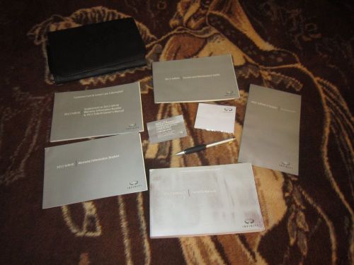 2012 infiniti g sedan complete car owners manual books, case pen all